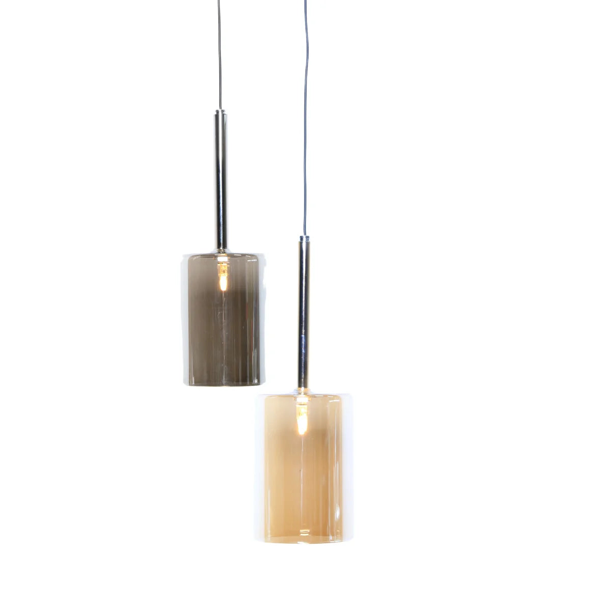 Hanglamp Cenere – Smoke Glas – Ø10 cm