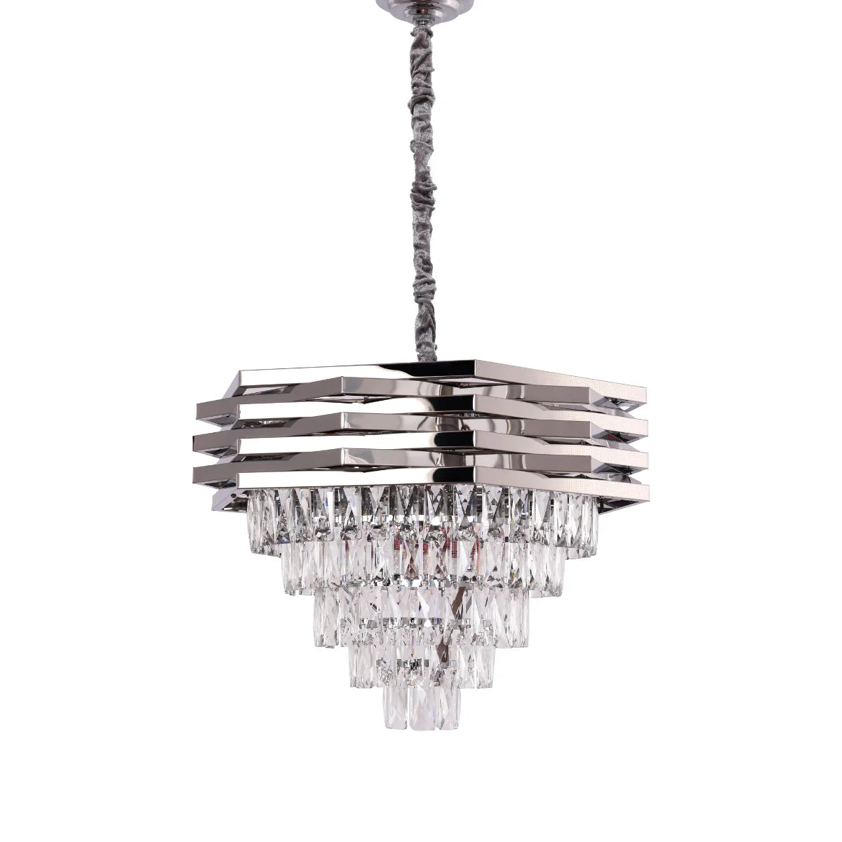 Hanglamp Chryso – Kristal Chroom – Ø50 cm – afbeelding 3
