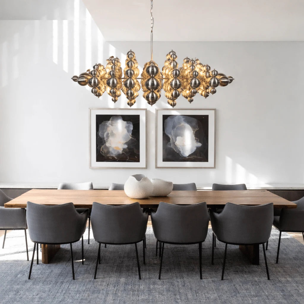 Hanglamp Linea – Zilver – Eettafel 100 cm