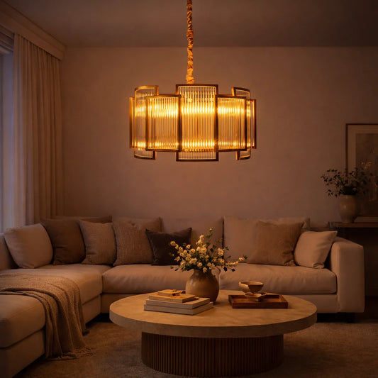 Hanglamp Nore – Helder Glas – Ø60 cm – afbeelding 2
