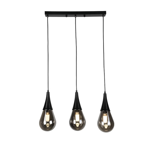 Hanglamp Orin – Smoke Glas – Eettafel 50 cm – afbeelding 2