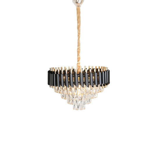 Hanglamp Selene – Kristal Zwart Goud – Ø40 cm – afbeelding 2