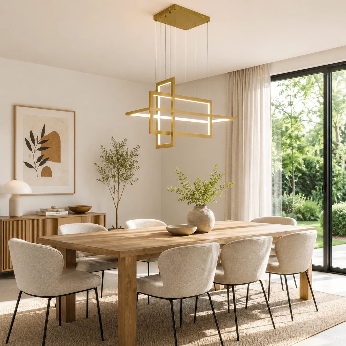 Hanglamp Stria – LED – Goud – 85x100 cm