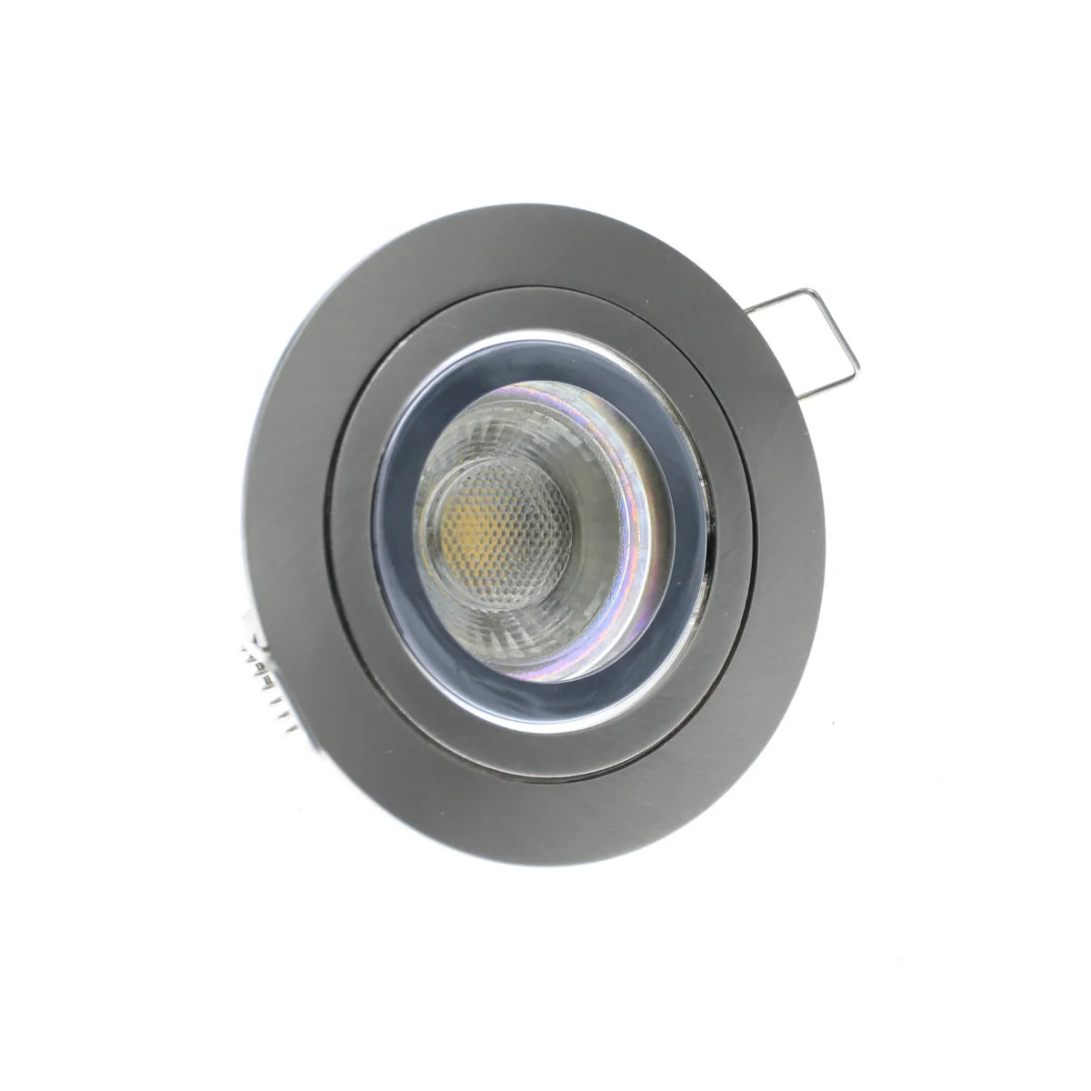 Inbouwspot Arc – Geborsteld Aluminium – GU10 – IP20