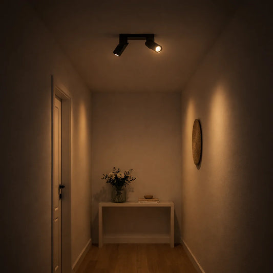 Plafondlamp Wenge – Zwart Koper – 2 Lichtpunten – afbeelding 2