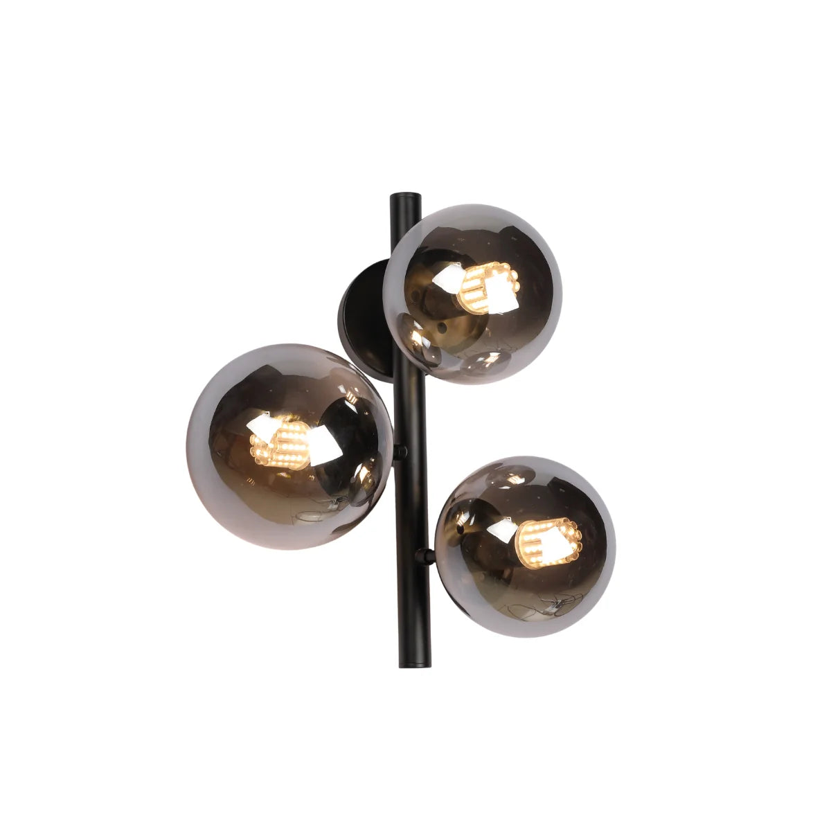 Wandlamp Lava – Smoke Glas – 3 Lichtpunten – afbeelding 2