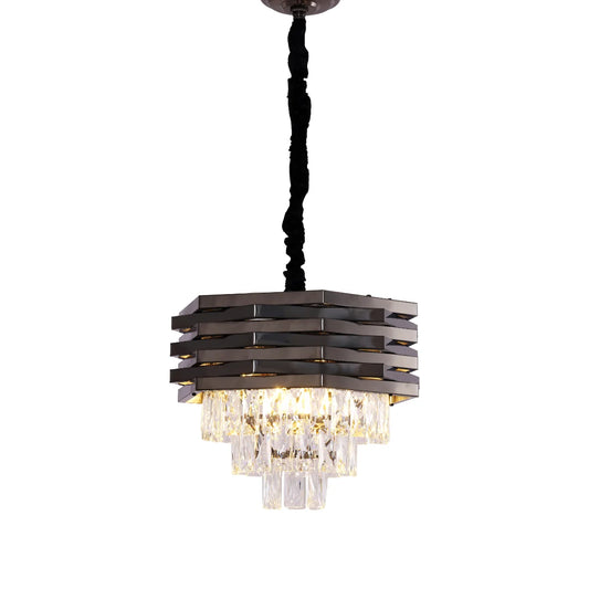 Hanglamp Chryso – Kristal Antraciet – Ø40 cm – afbeelding 2