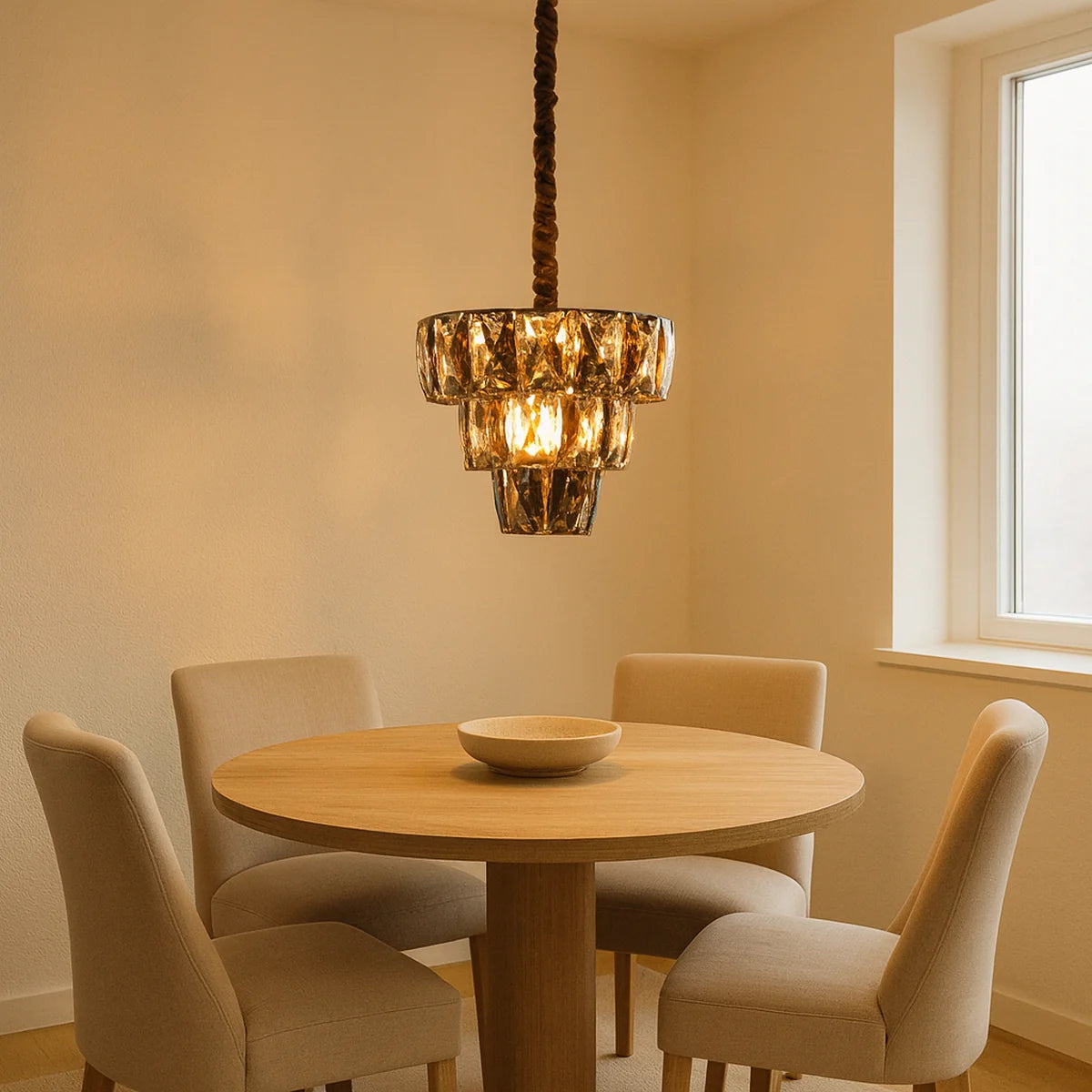 Hanglamp Creel – Antraciet Glas – Ø40 cm