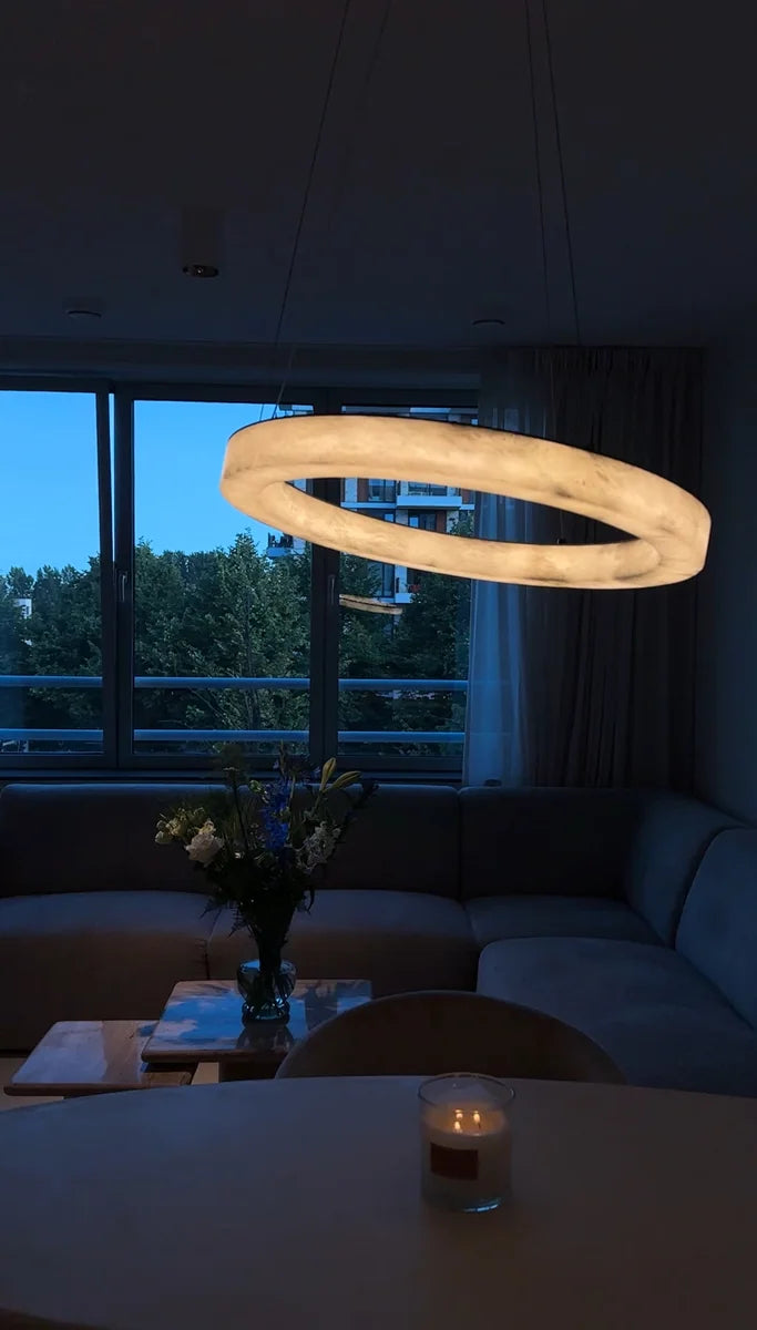 Hanglamp Imara – Marmer – Ø60 cm – afbeelding 5