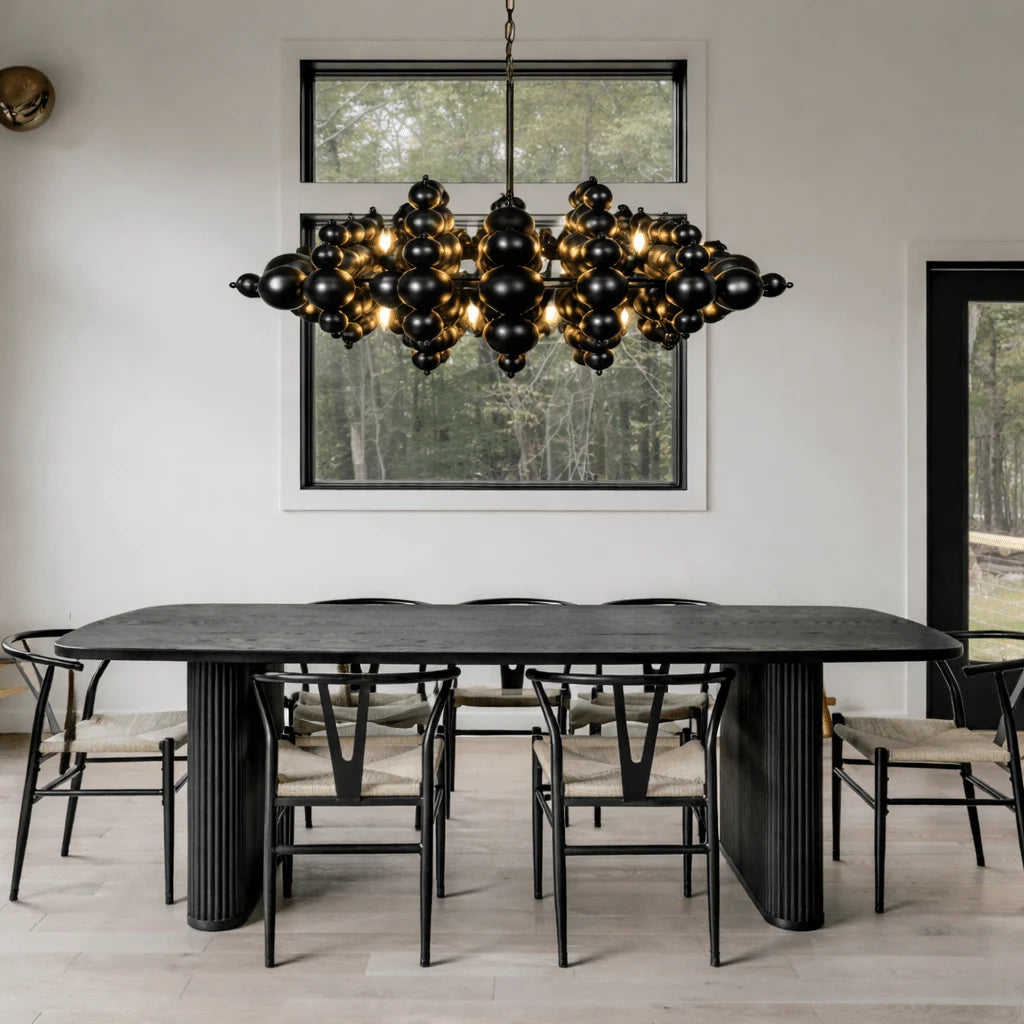 Hanglamp Linea – Zwart – Eettafel 100 cm