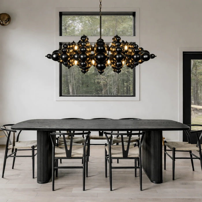 Hanglamp Linea – Zwart – Eettafel 100 cm