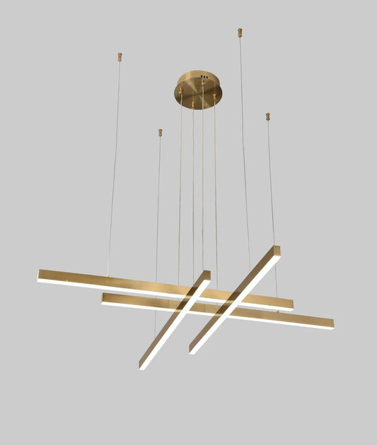 Hanglamp Nes – Brushed Gold – 4 Lichtpunten – afbeelding 2