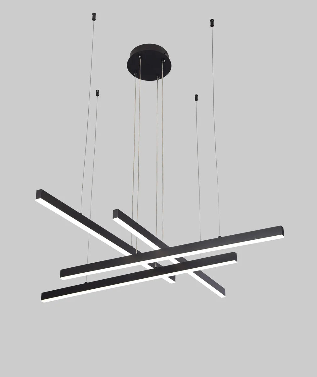 Hanglamp Nes – Zwart – 4 Lichtpunten – afbeelding 2