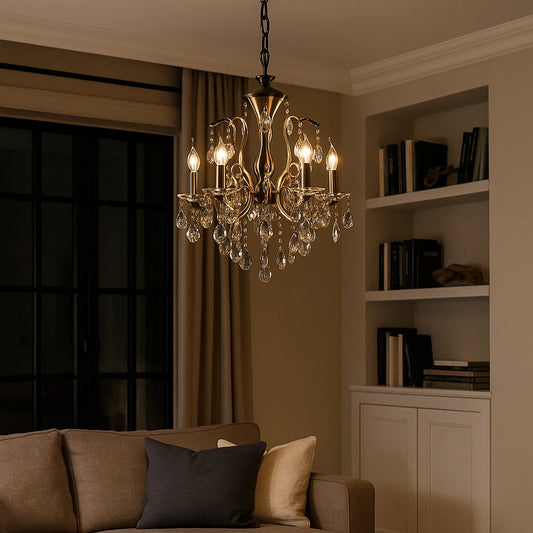 Hanglamp Nilou – Kristal – 5 Lichtpunten – Ø50 cm
