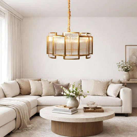 Hanglamp Nore – Helder Glas – Ø60 cm