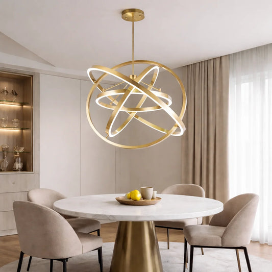 Hanglamp Noven – LED – Brushed Gold – 4 Ringen
