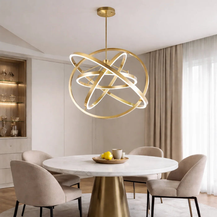 Hanglamp Noven – LED – Brushed Gold – 4 Ringen