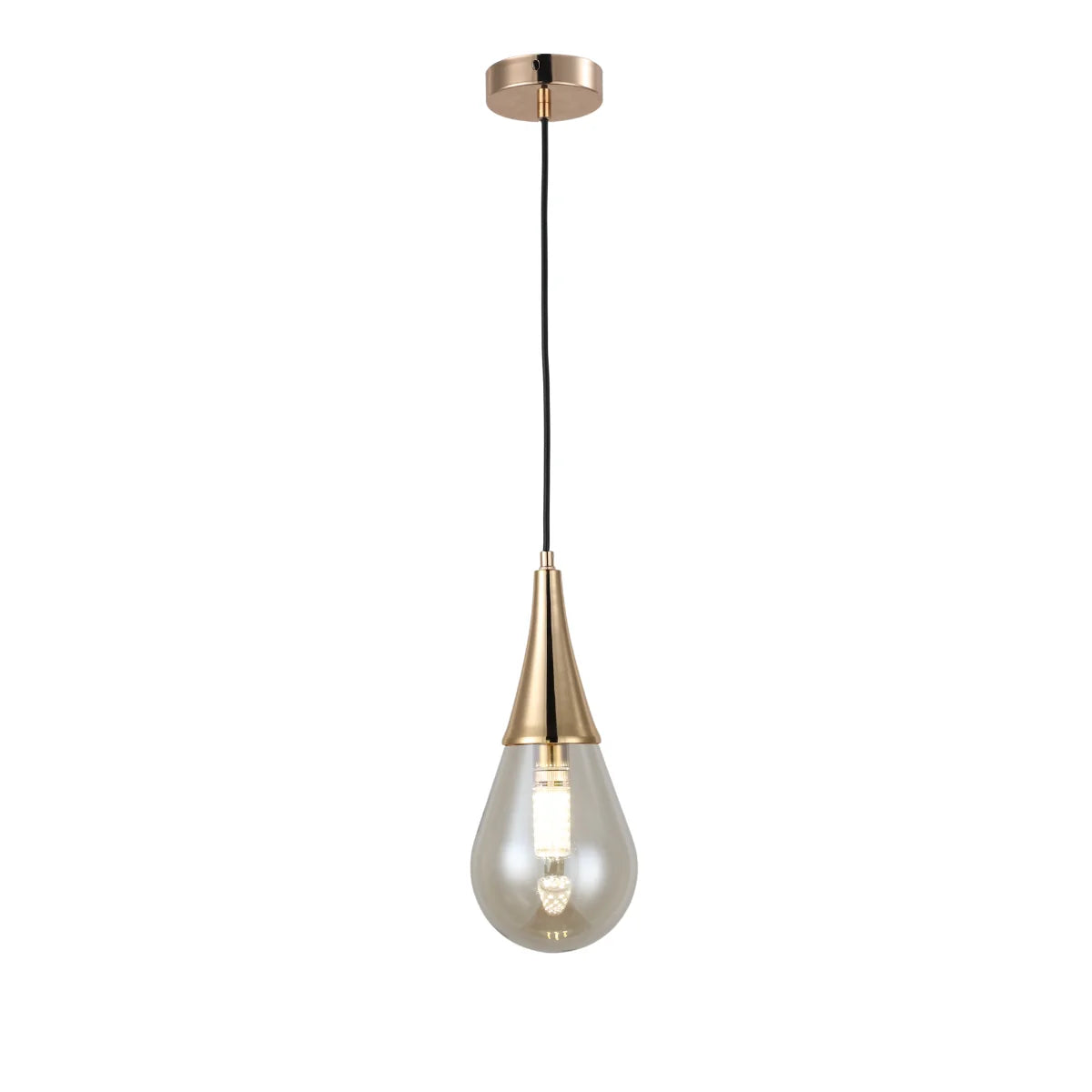 Hanglamp Orin – Amber Glas – afbeelding 2