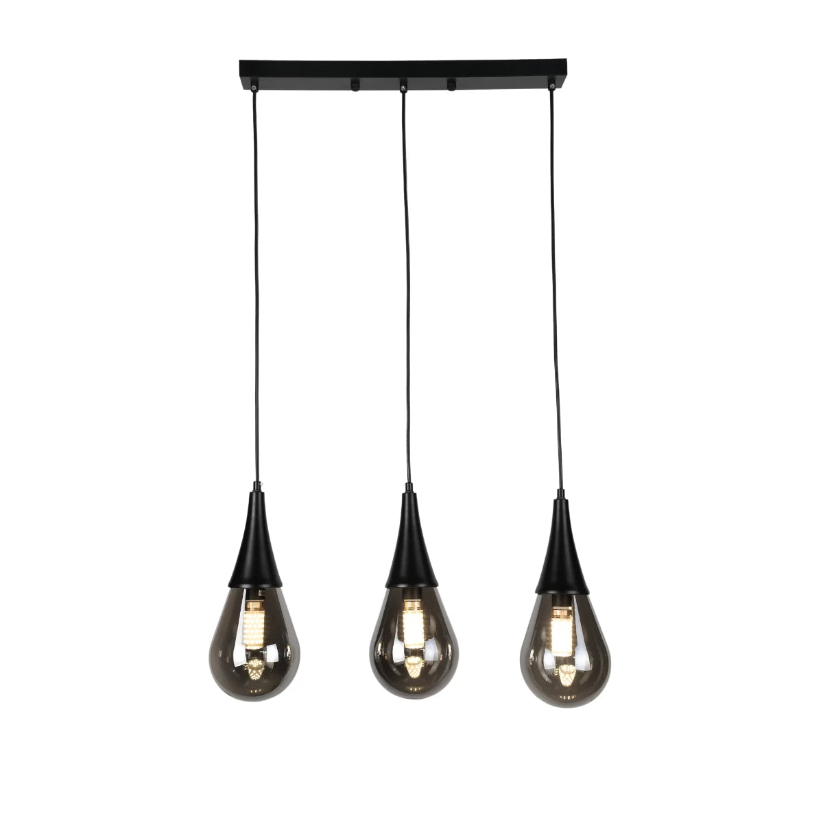 Hanglamp Orin – Smoke Glas – Eettafel 50 cm – afbeelding 2