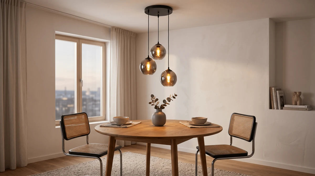 Hanglamp Perla – Antraciet – Ø30 cm – 3 Lichtpunten