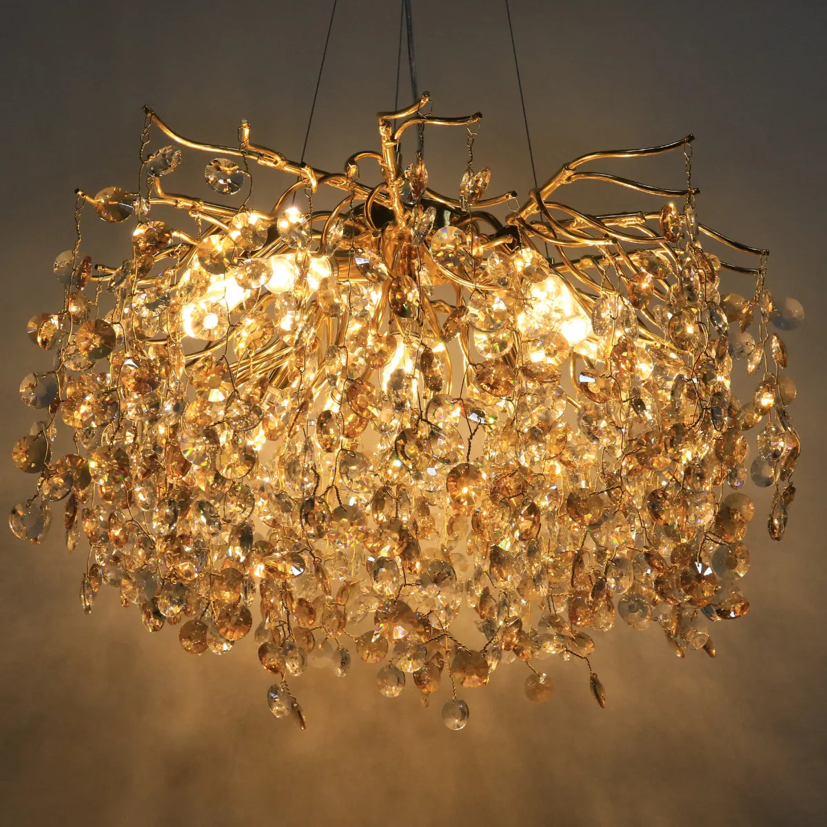 Hanglamp Reva – Kristal Goud – Ø65 cm – afbeelding 3