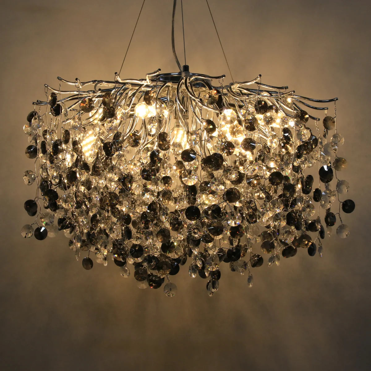 Hanglamp Reva – Kristal Zilver – Ø65 cm – afbeelding 3