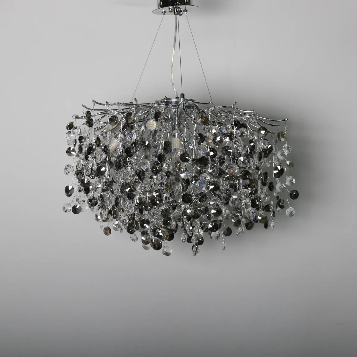 Hanglamp Reva – Kristal Zilver – Ø65 cm – afbeelding 5