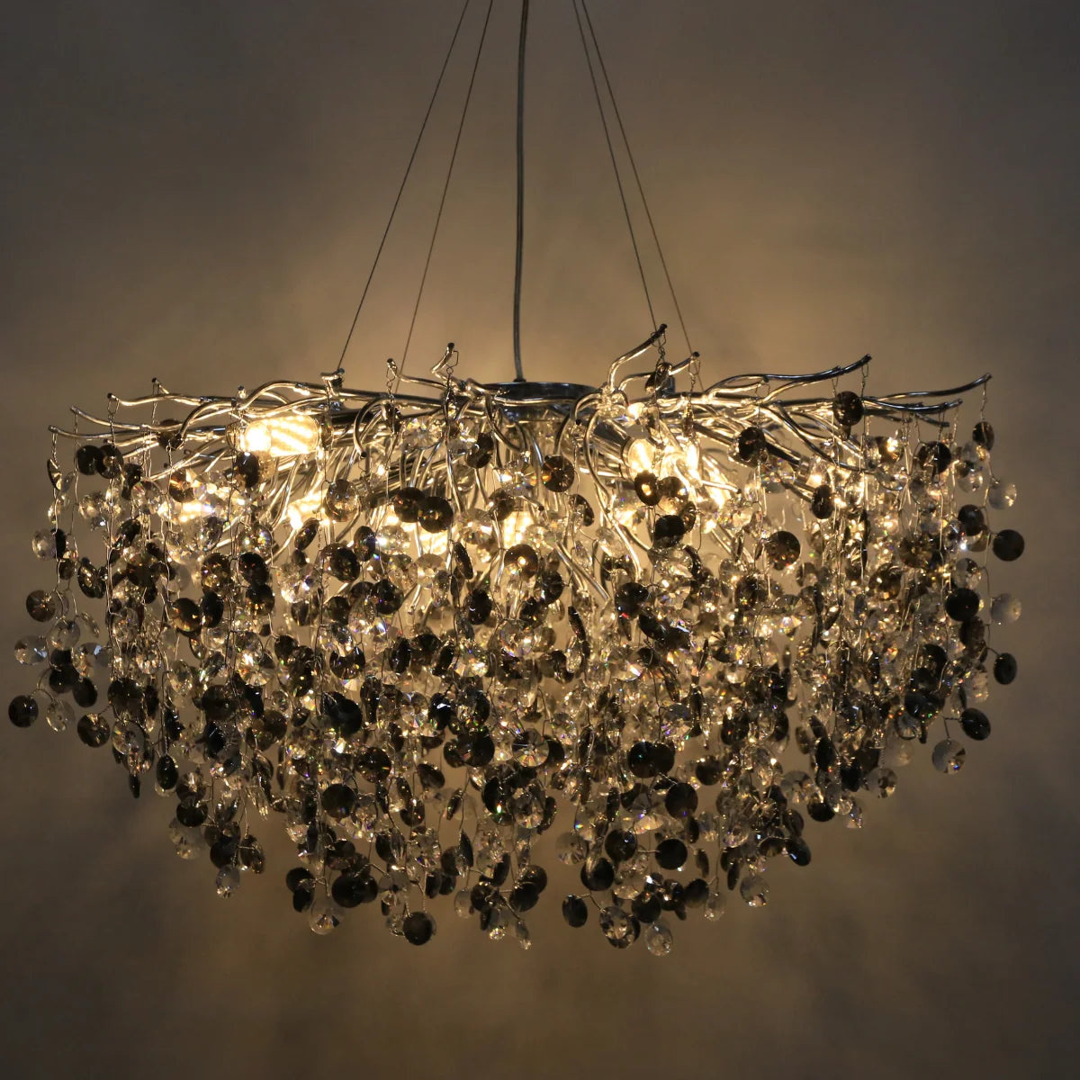Hanglamp Reva – Kristal Zilver – Ø85 cm – afbeelding 3