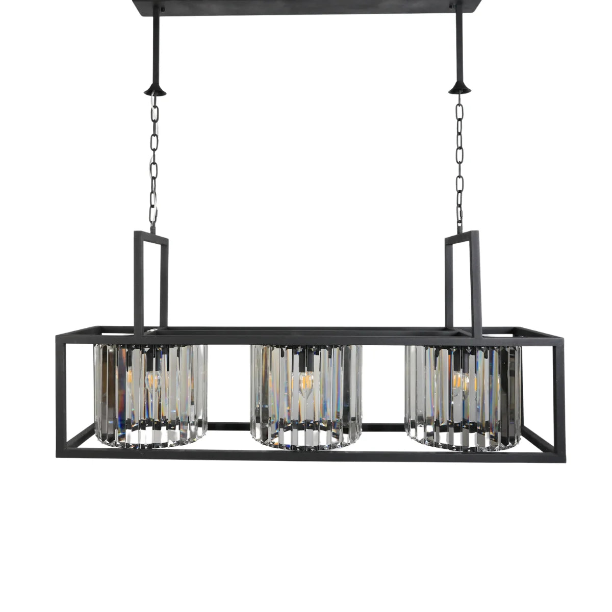 Hanglamp Rune – Kristal Zwart – 9 Lichtpunten – Eettafel – afbeelding 4