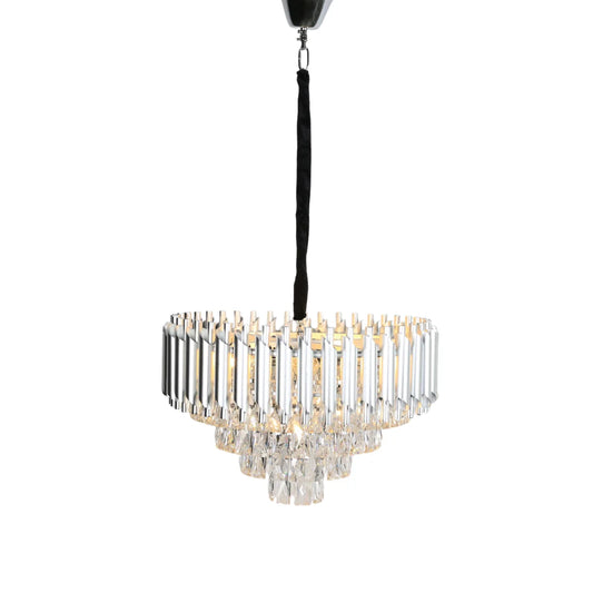 Hanglamp Selene – Kristal Chroom – Ø50 cm – afbeelding 2