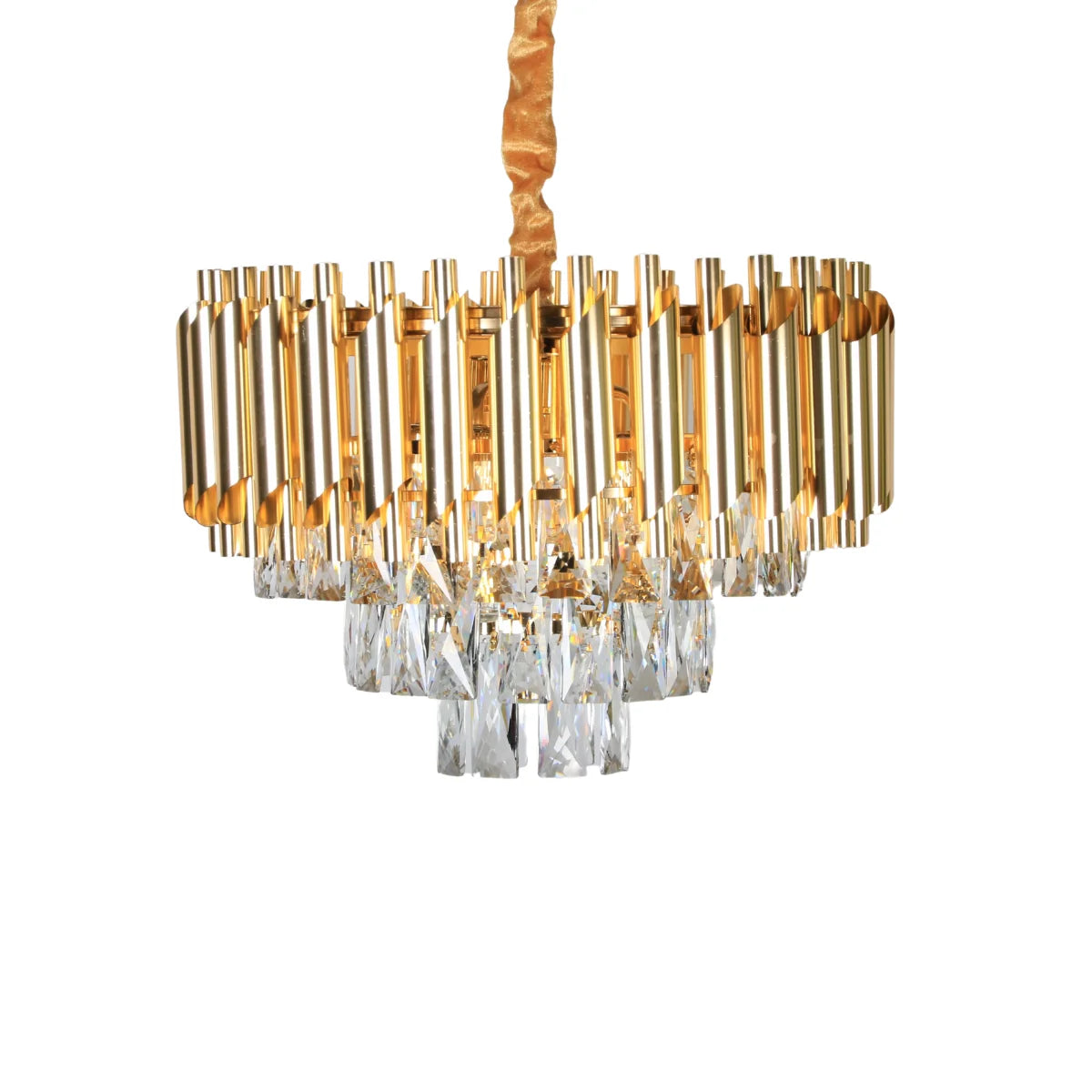 Hanglamp Selene – Kristal Goud – Ø40 cm – afbeelding 3