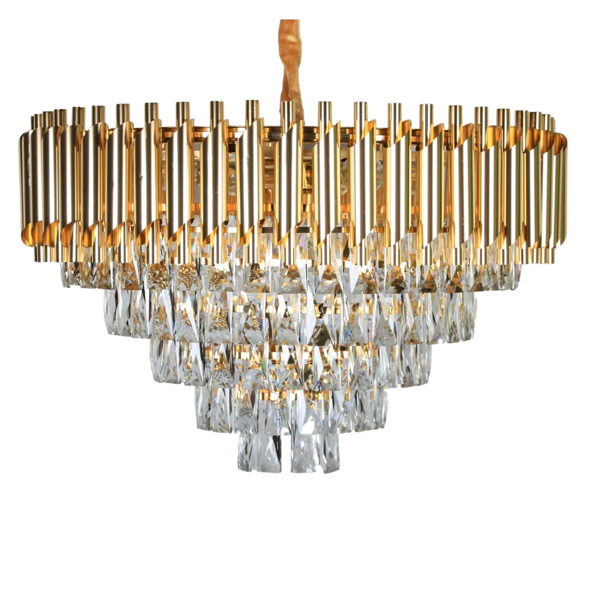 Hanglamp Selene – Kristal Goud – Ø60 cm – afbeelding 4