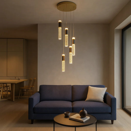 Hanglamp Sokar – 5 Lichtpunten – LED – Goud
