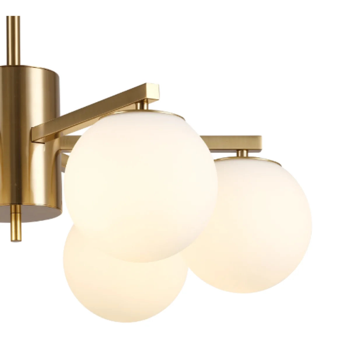 Hanglamp Teca – Opaal Glas Brushed Gold – Ø60 cm – afbeelding 4