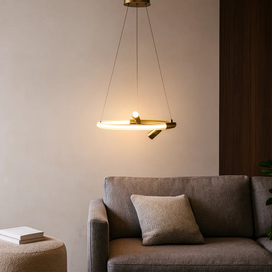 Hanglamp Tulia – LED – Brushed Gold – Ø40 cm