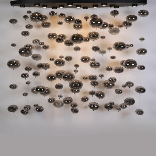 Hanglamp Umi – Bubbels – LED – Antraciet – 150x35cm