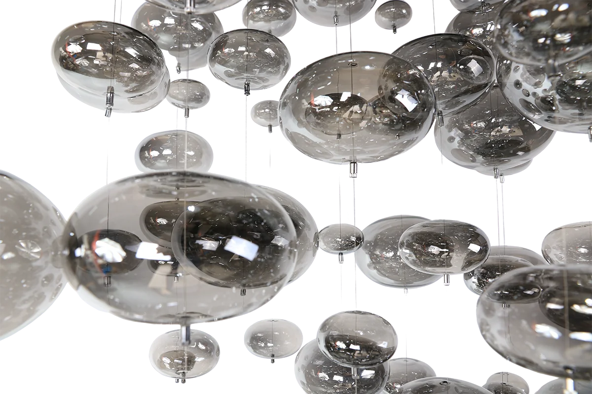 Hanglamp Umi – Bubbels – LED – Antraciet – 150x35cm – afbeelding 2
