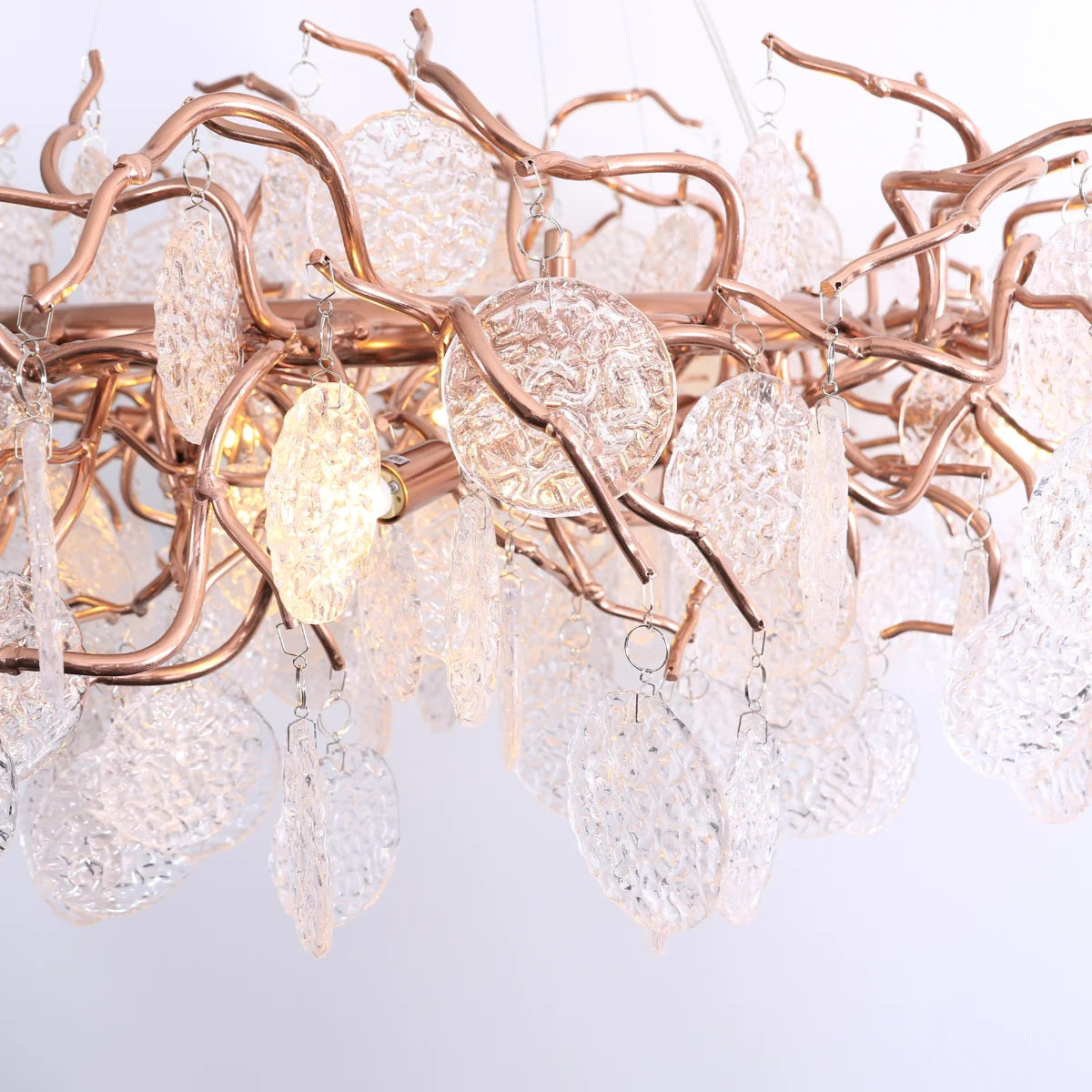 Hanglamp Vento – Rosé – Eettafel 120 cm – afbeelding 2