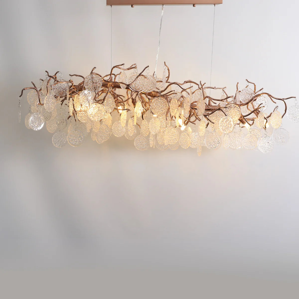 Hanglamp Vento – Rosé – Eettafel 120 cm – afbeelding 3