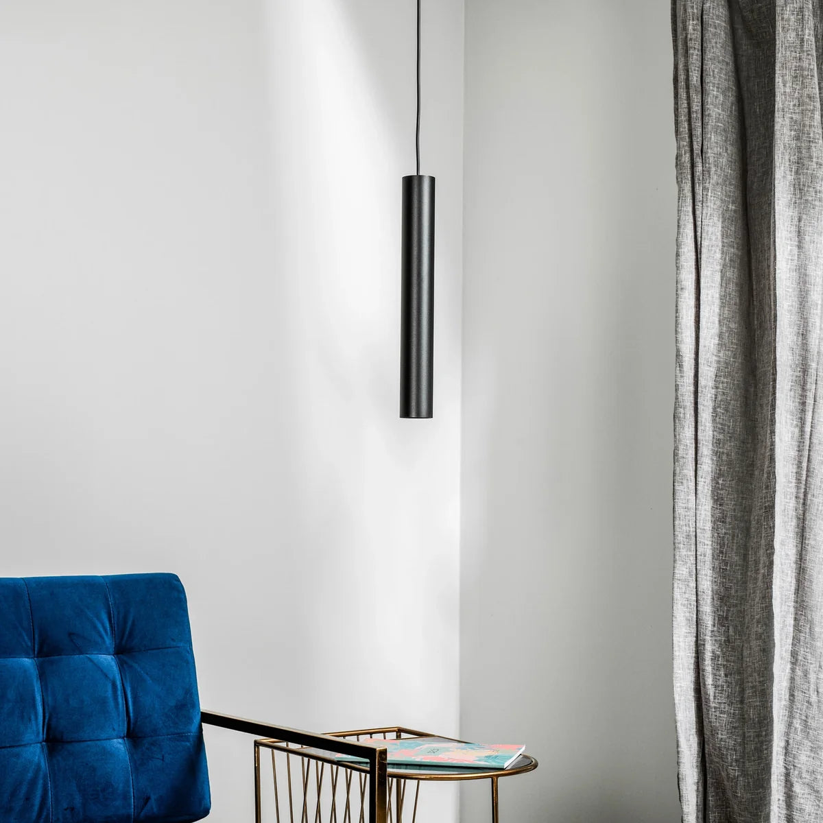 Hanglamp Voss – Brushed Gold – Pearl Black – afbeelding 3