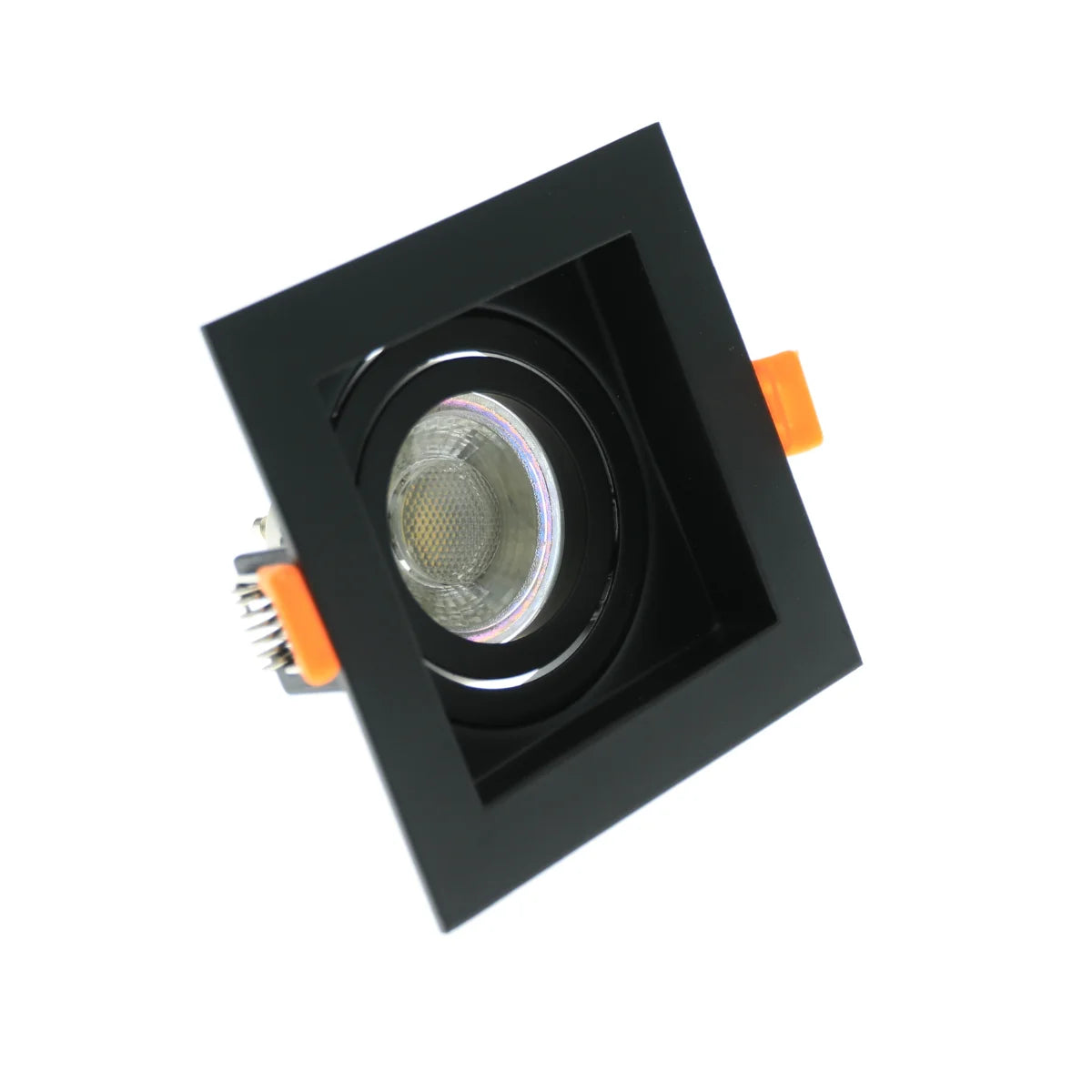 Inbouwspot Ray – Zwart – Vierkant – GU10 – IP20