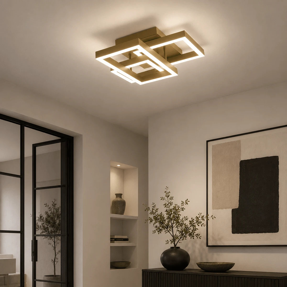 Plafondlamp Kanto – LED – Goud – 56x39 cm