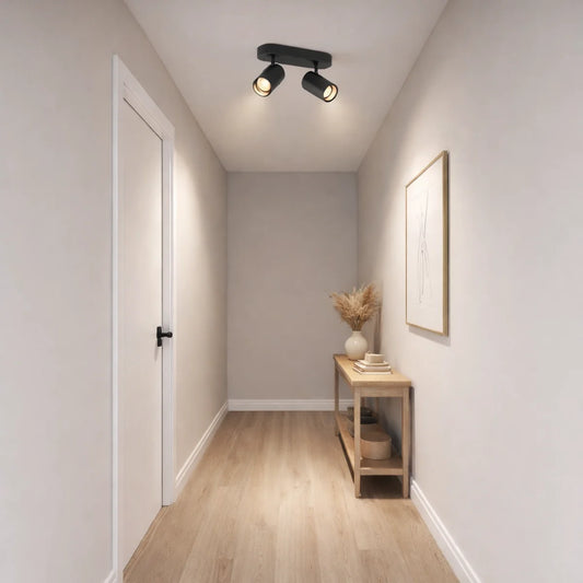 Plafondlamp Selce – Zwart – 2 Lichtpunten – afbeelding 2