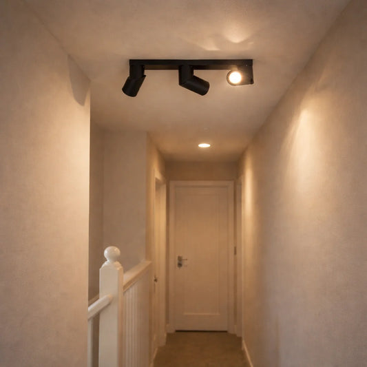 Plafondlamp Wenge – Zwart Koper – 3 Lichtpunten