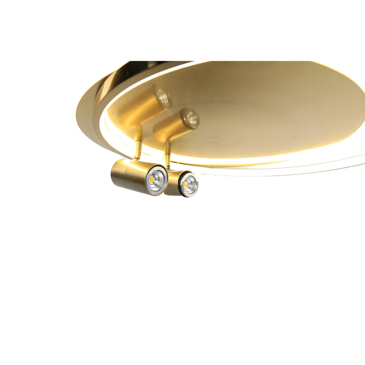 Plafondlamp Zama – LED – Brushed Gold – Vierkant – 2 Lichtpunten – afbeelding 4