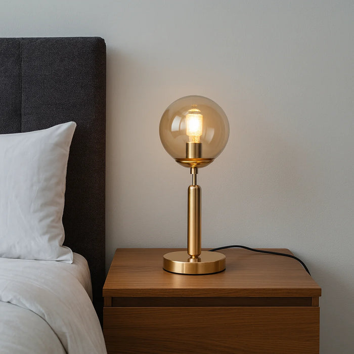 Tafellamp Cairo – Amber Glas
