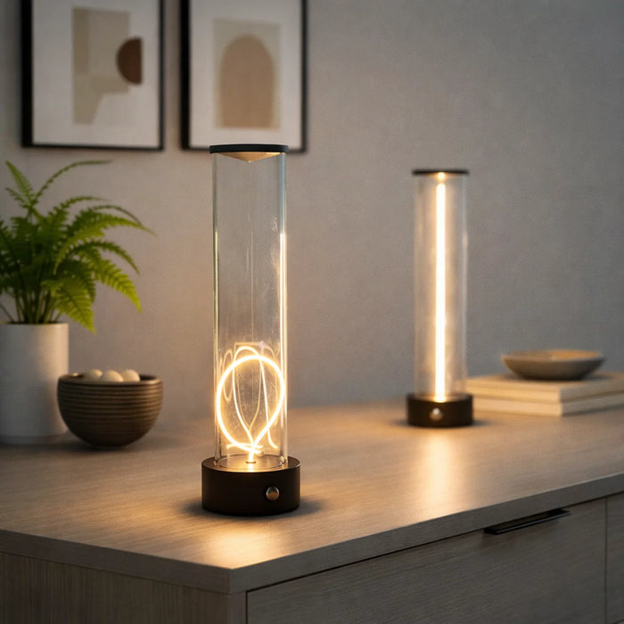 Tafellamp Limen – Helder Glas – Oplaadbaar