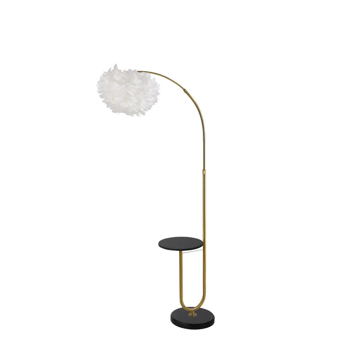 Vloerlamp Amara – Marmer – Brushed Gold – 180 cm – afbeelding 3
