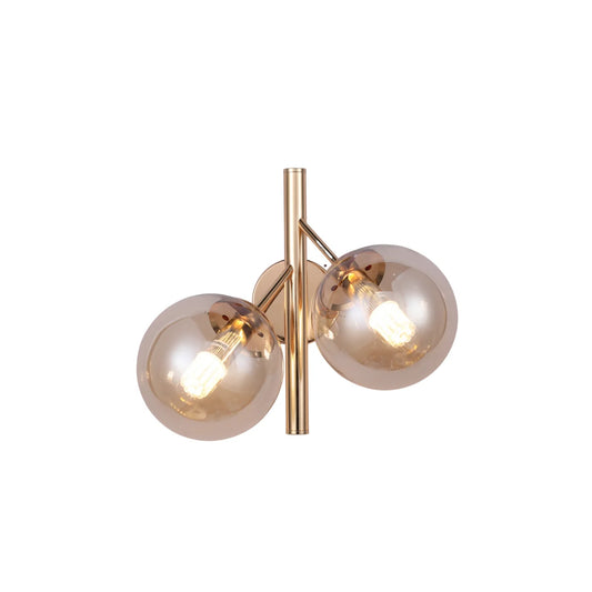 Wandlamp Lava – Amber Glas – afbeelding 2